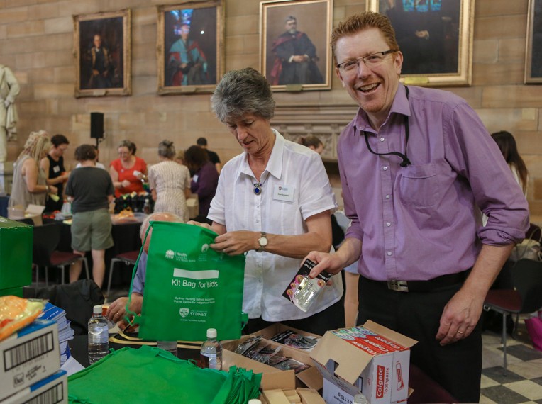Poche Centre health kit packing day 2014