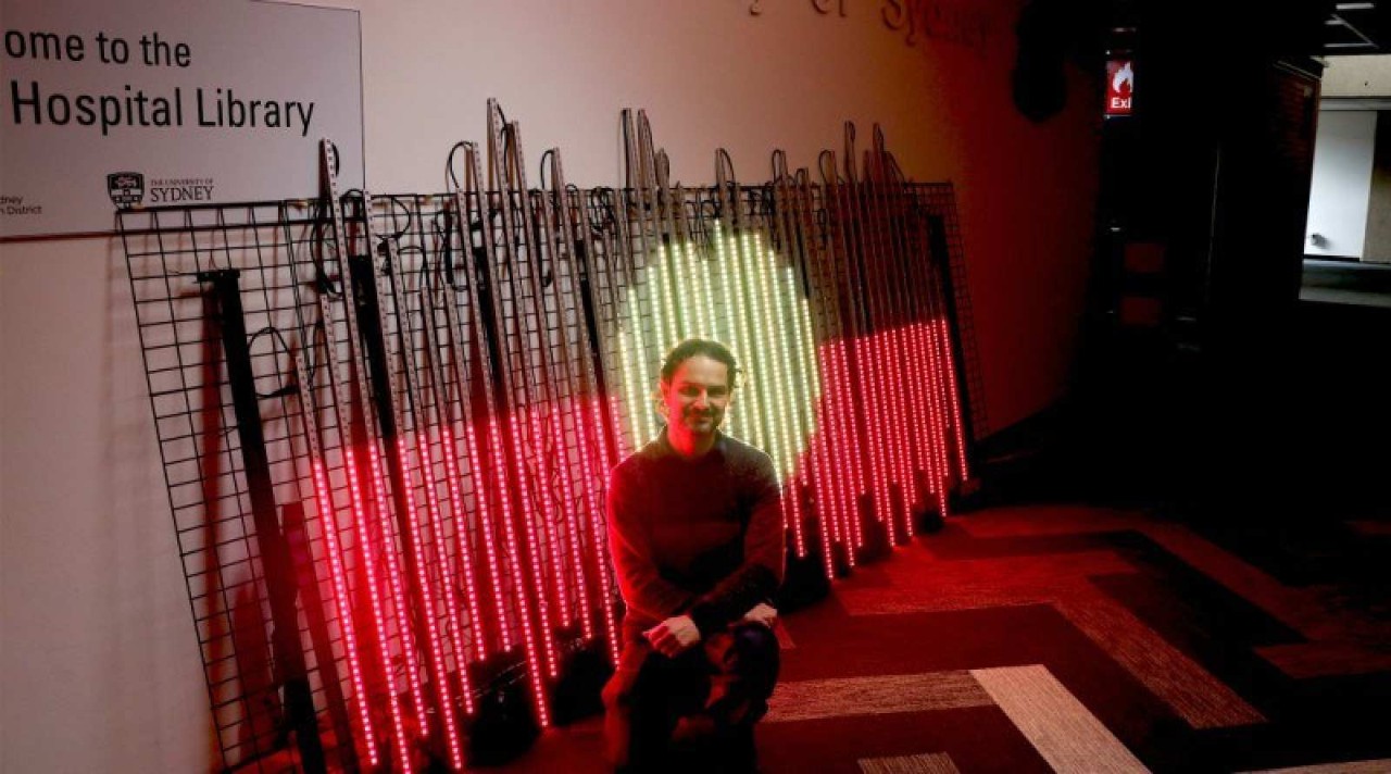 Light installation at Westmead Hospital