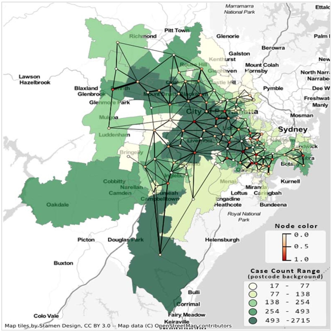 COVID vulnerability by suburb. Image: Dr Shahadat Uddin