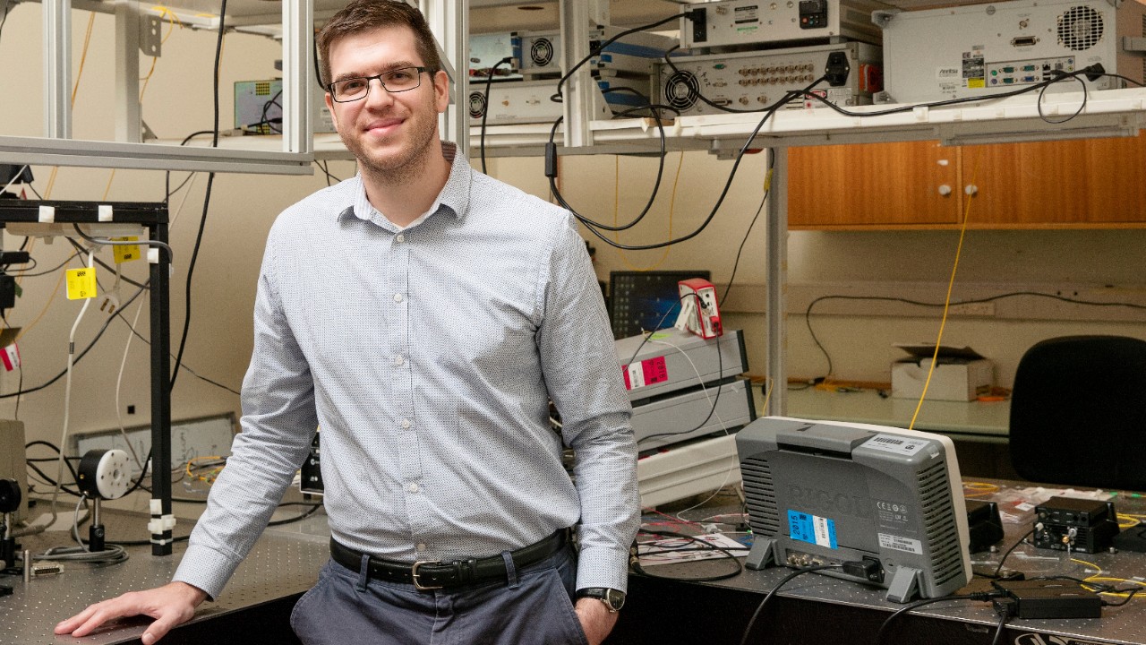 Lead author of the research, Dr Antoine Runge from the School of Physics. Photo: Louise Cooper