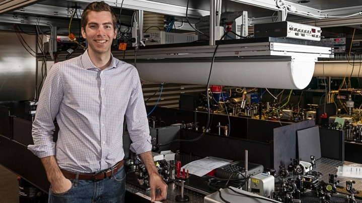 Dr John Bartholomew from the Quantum Integration Laboratory at the University of Sydney Nano Institute (Pictured in the Quantum Control Laboratory). Photo: Stefanie Zingsheim