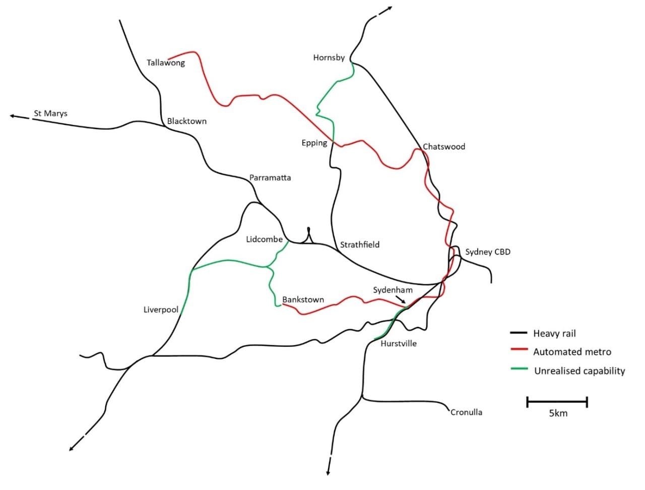Sydney rail network