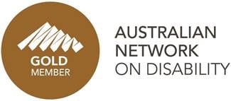 Australian Network on Disability banner bronze accreditation stamp