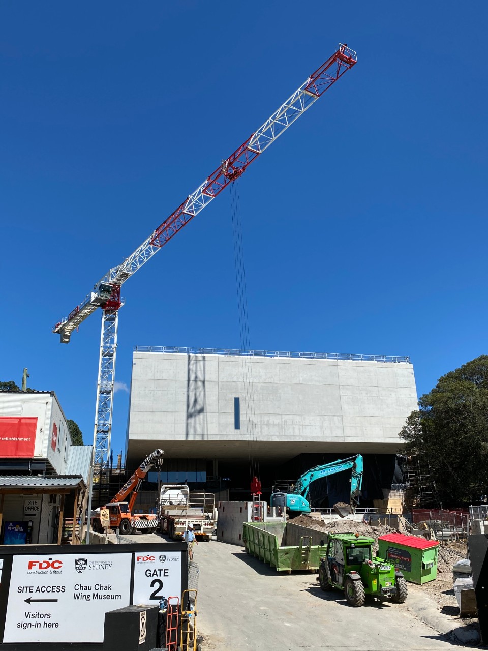 Chau Chak Wing Museum construction site