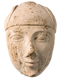 head of a male figurine