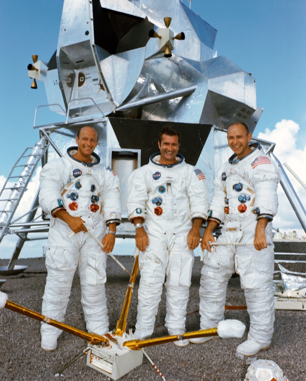 Three Apollo 12 astronauts. 