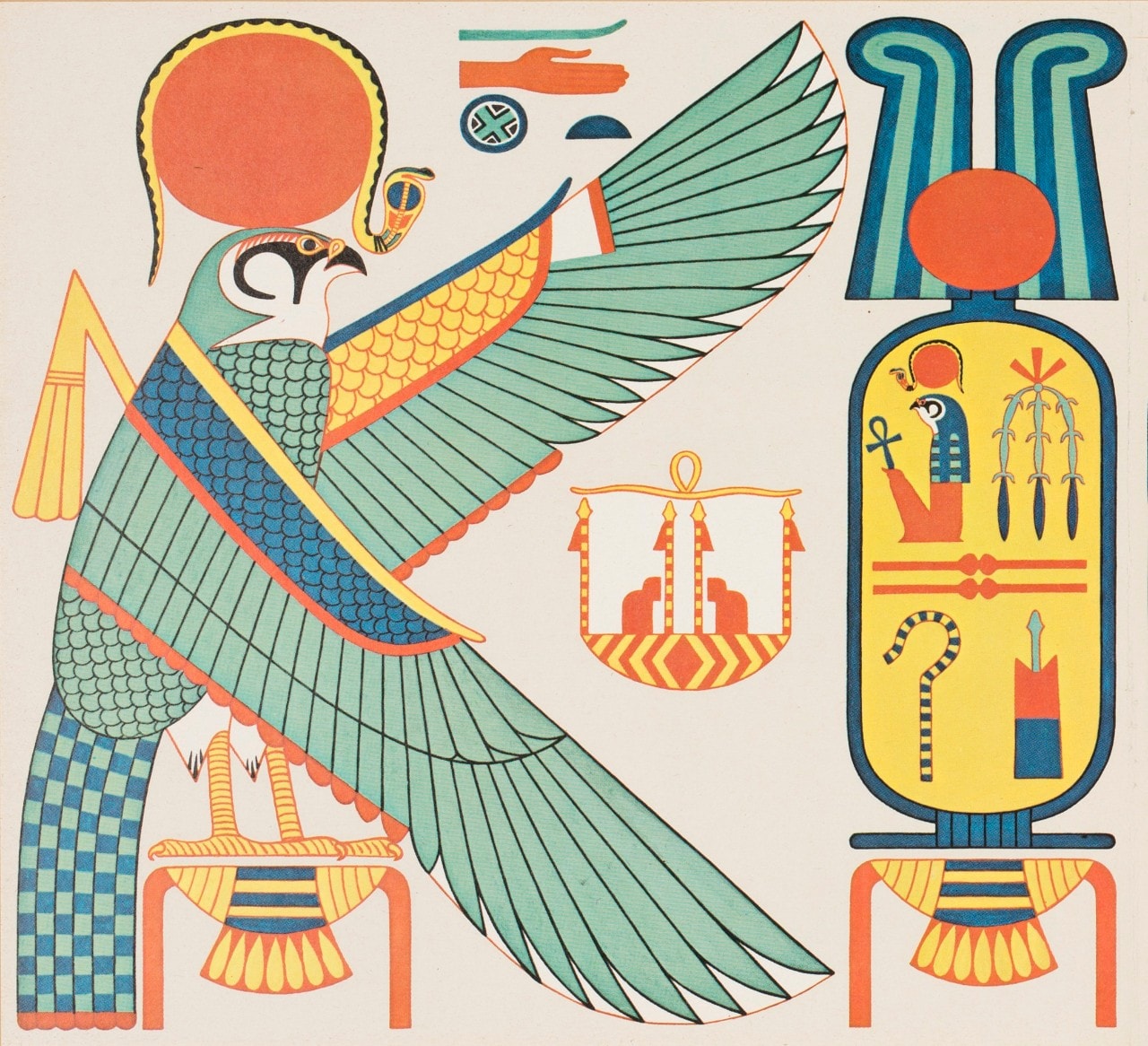 Egyptian bird illustration 
