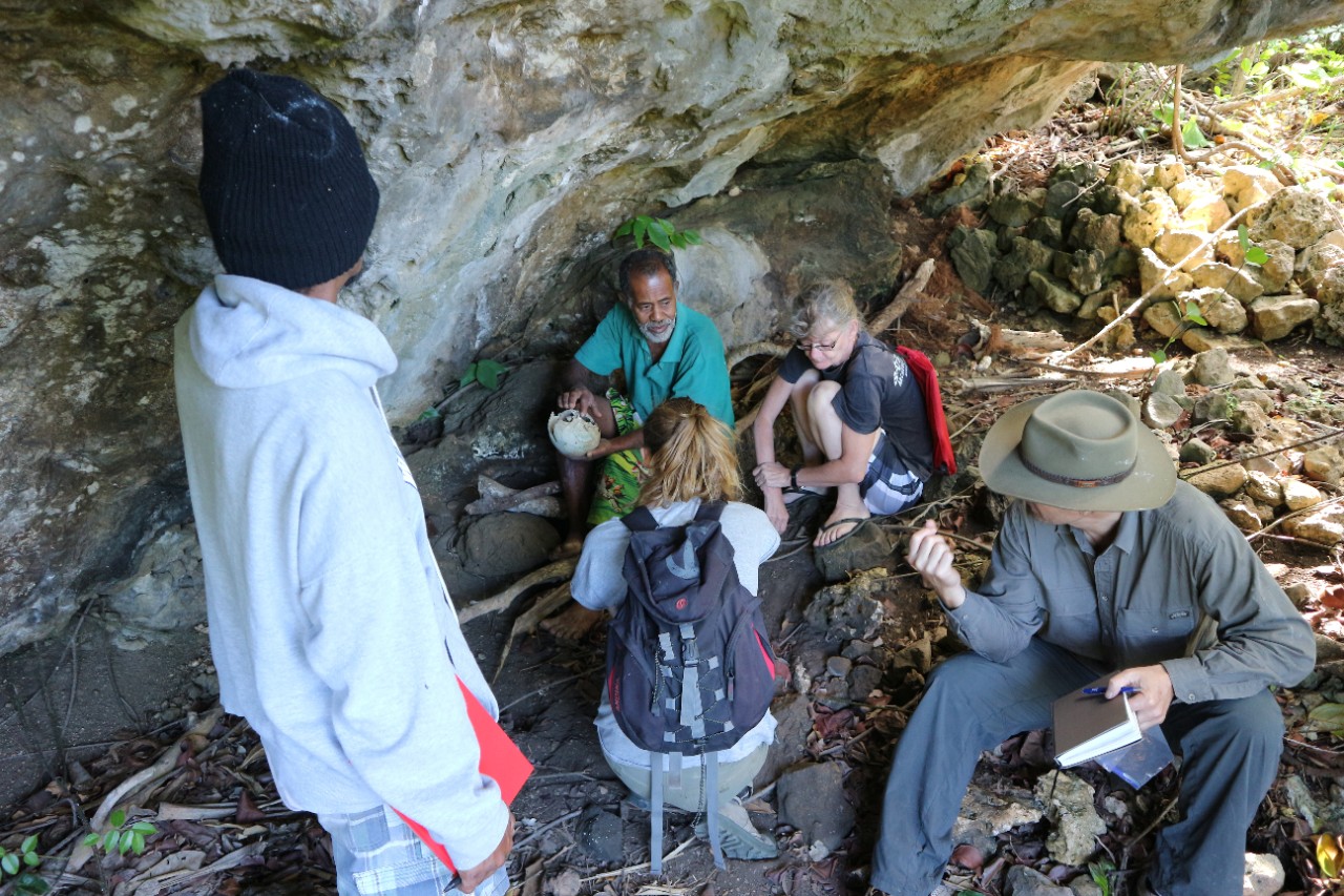 Researchers in Vanuatu