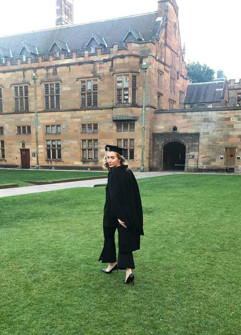 Elizabeth Roberts at her graduation