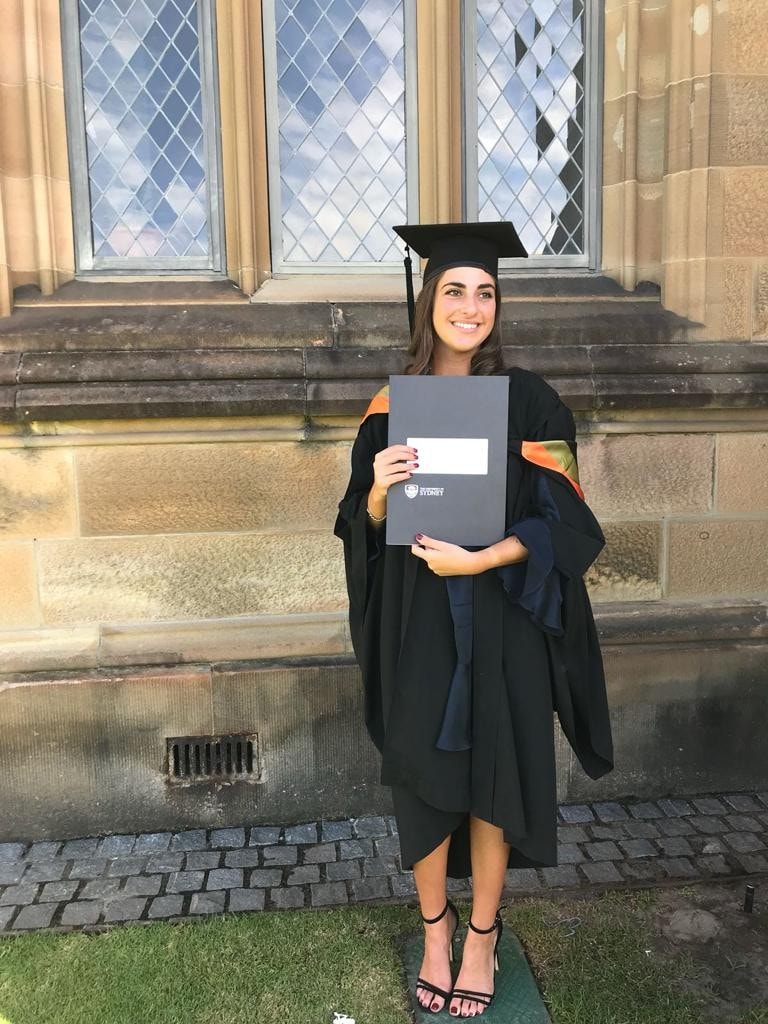 Portrait of Zara Seidler at her graduation ceremony