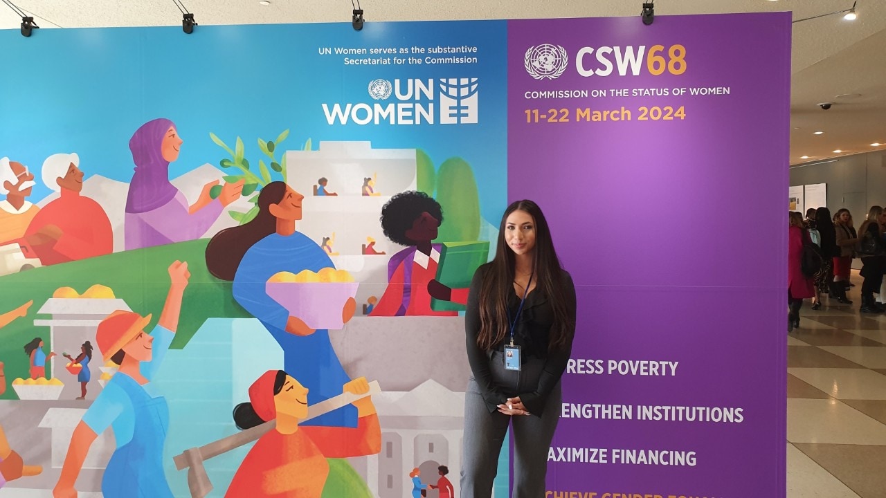 Photo: Majida at the CSW68 in New York.