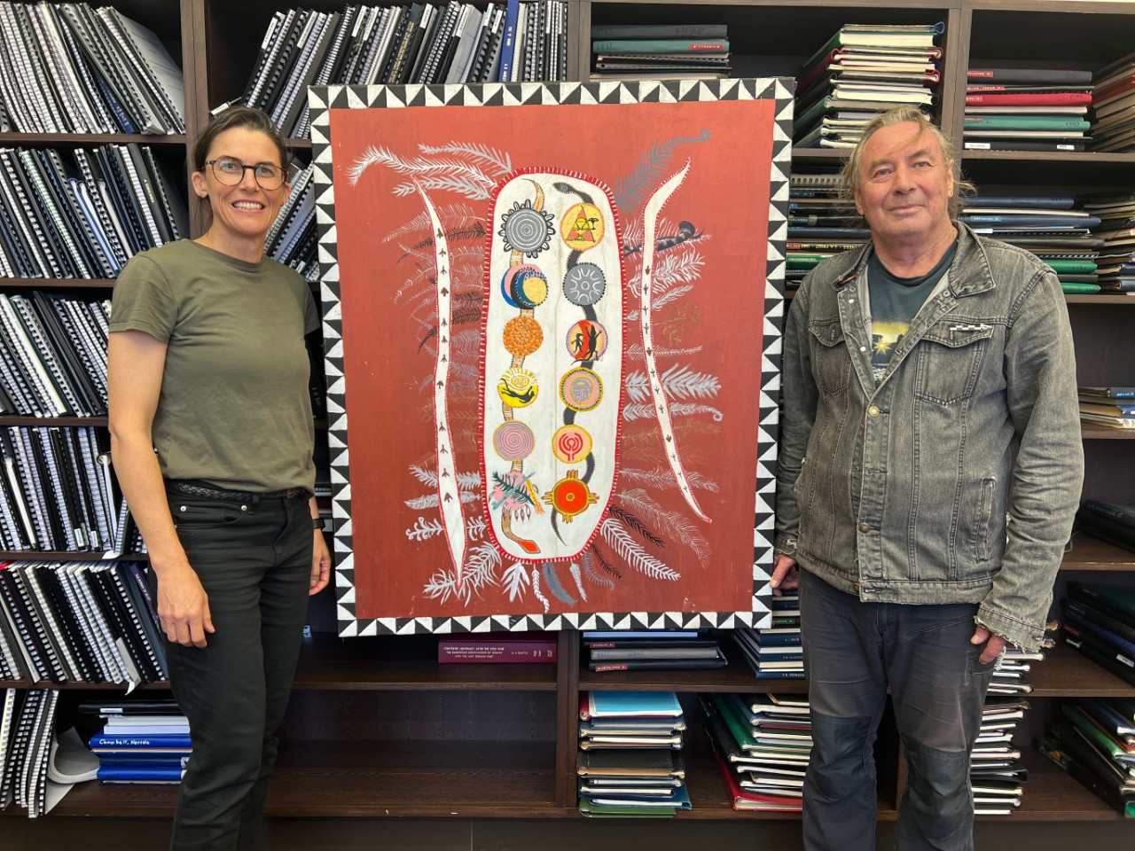 Dr Amy Way and Wayne Brennan