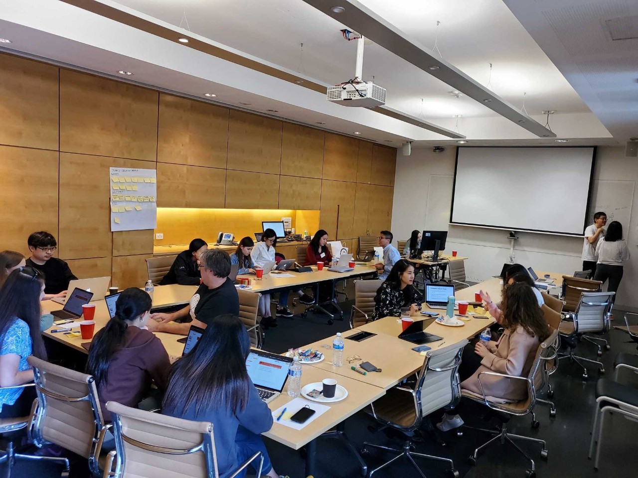 Workshop participants working in groups