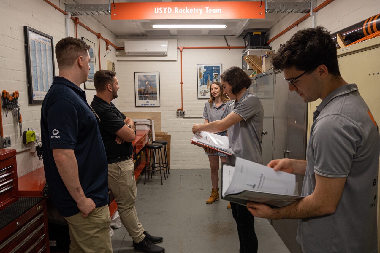 Alison Lockley and the Sydney Rocketry team