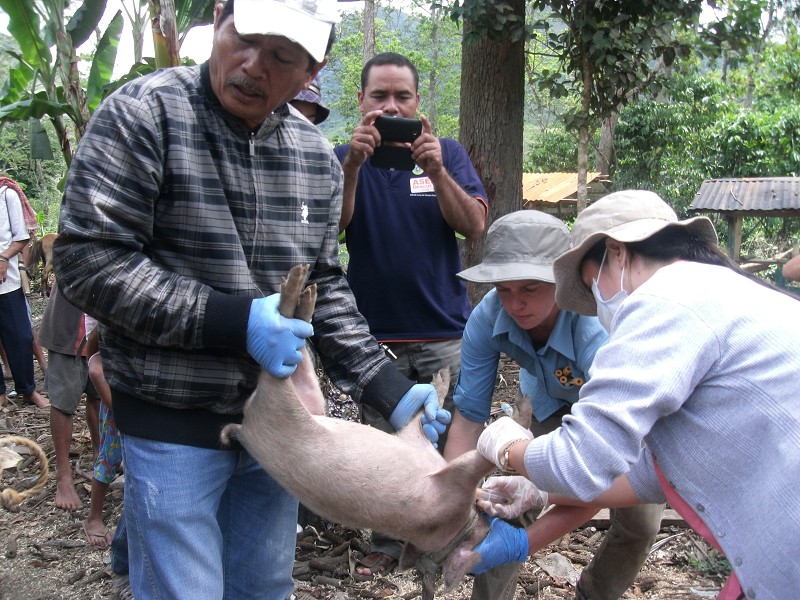 WHO and Philippines joint field work mission in Sultan Kudarat, Mindanao, May 23, 2014. Paolo Katrina Ching, Philippines Field Epidemiology Training Program.