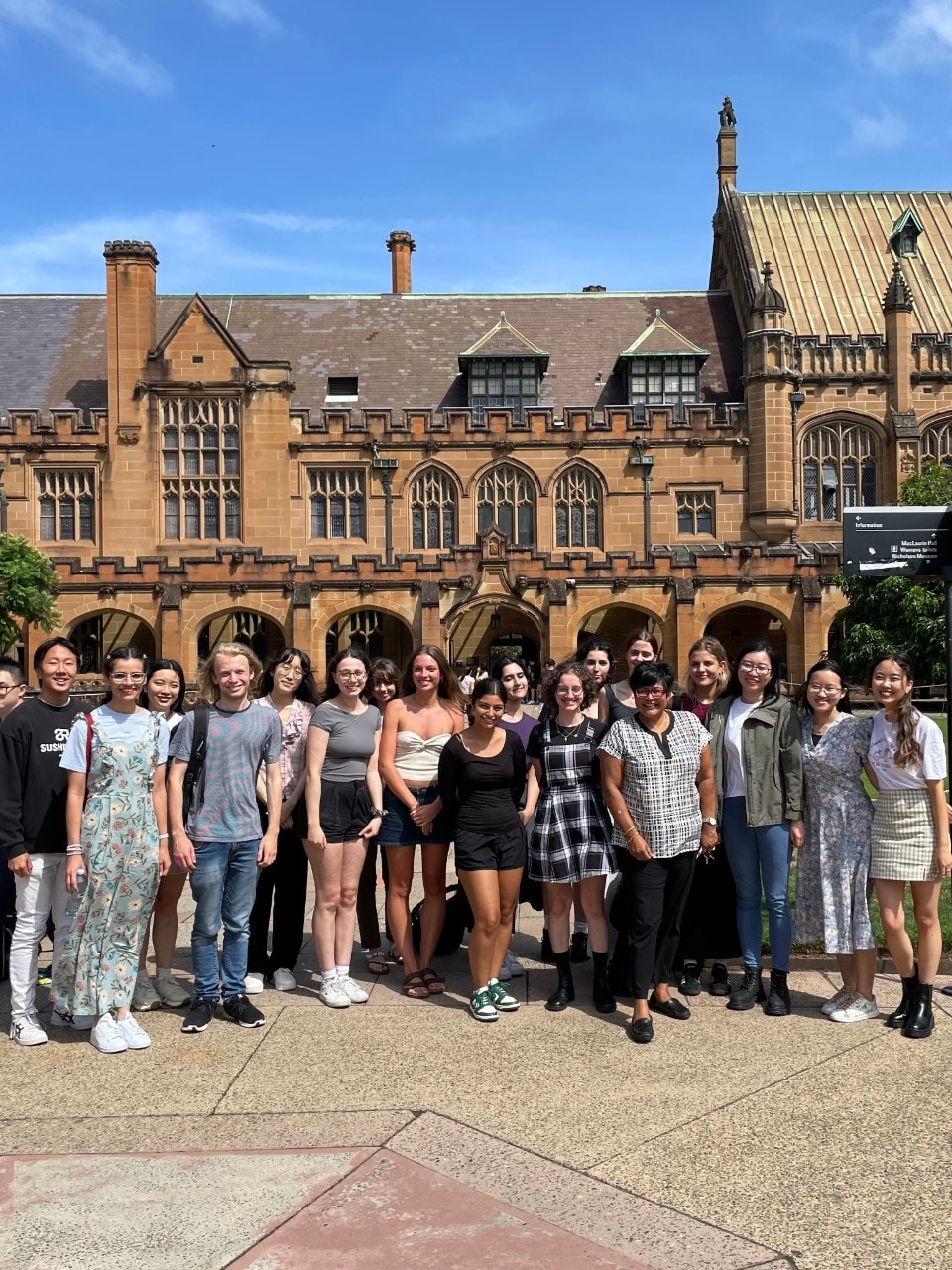 2024 SUPIR lab members standing at University of Sydney Quad