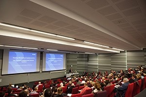 Lecture theatre during event