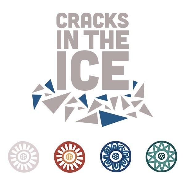 Cracks in the Ice logo with circle icons