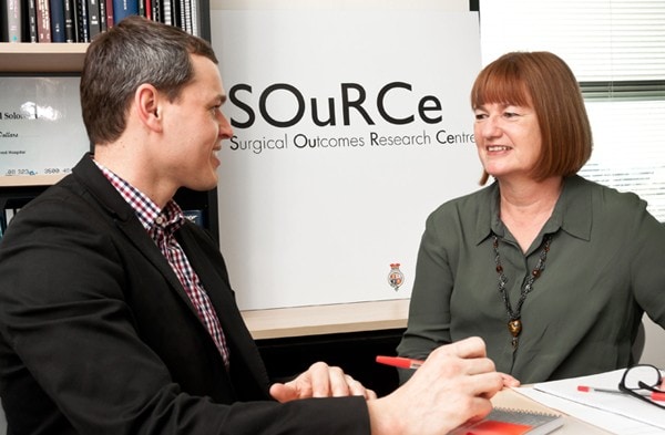 SOuRCe staff meet to discuss surgical research