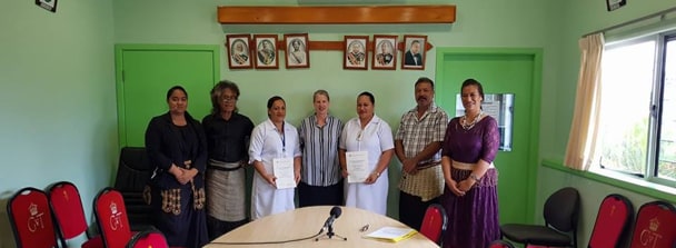 Sydney Nursing School students at community health centres in Tonga