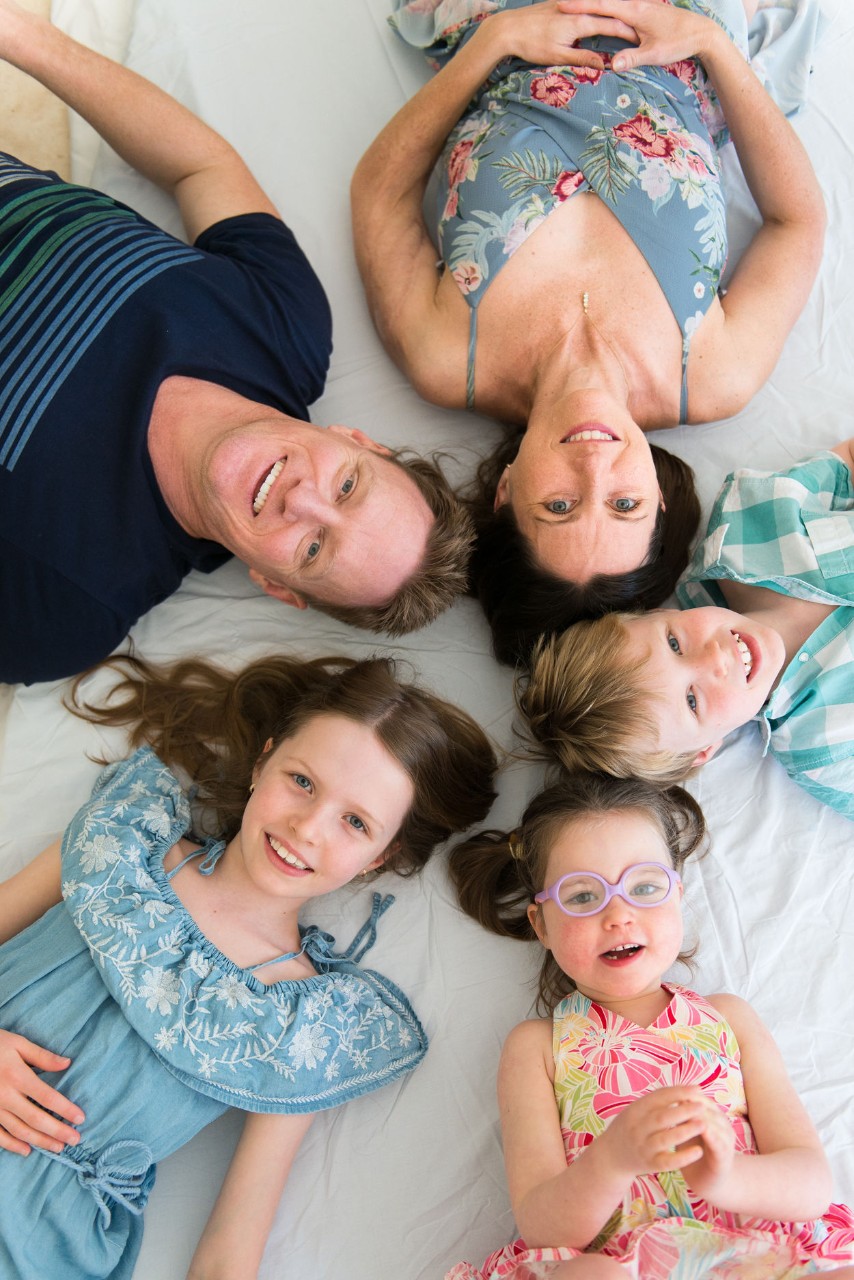 Holly Onslow and her family.