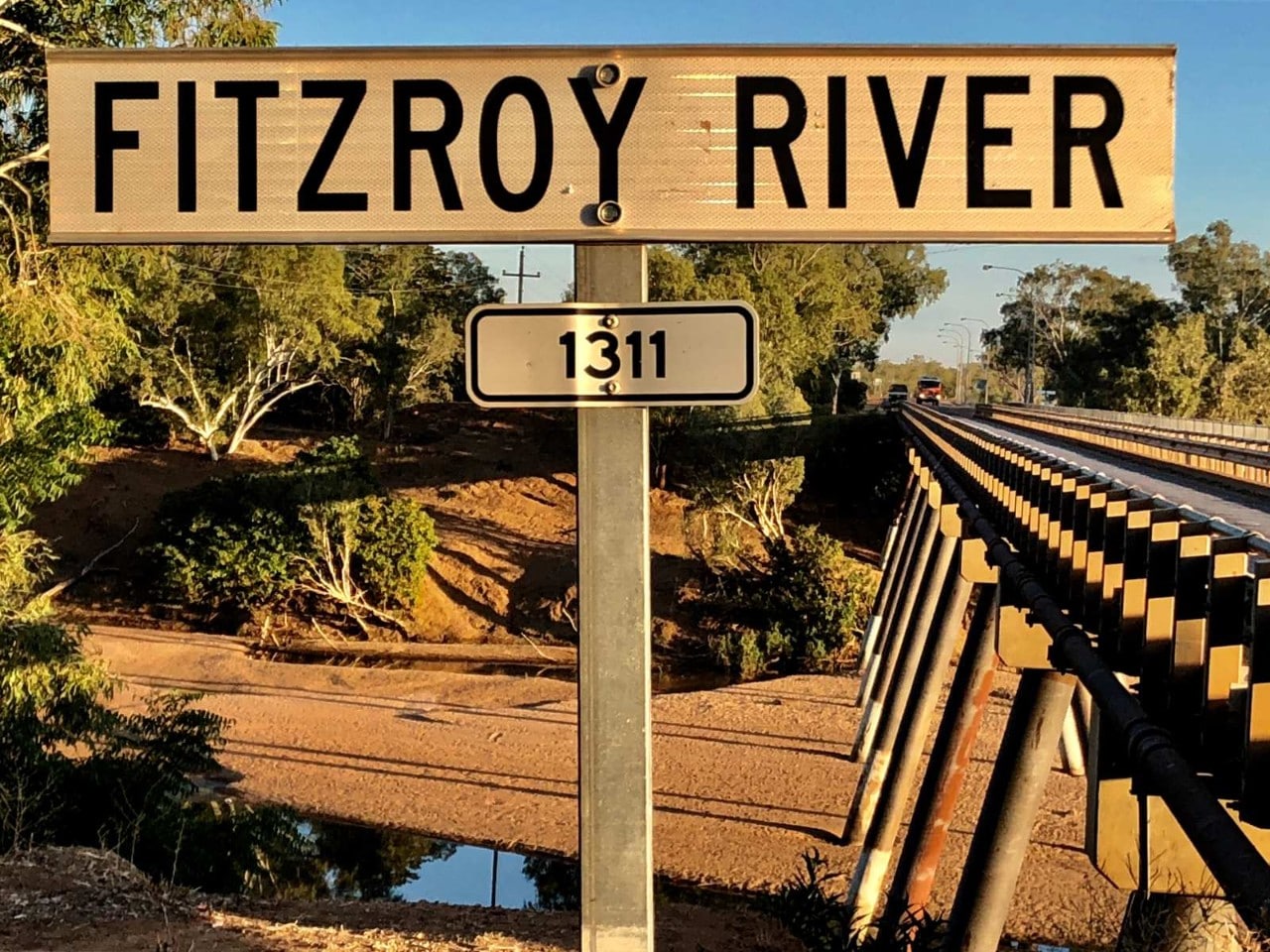 Sign saying Fitzroy Crossing