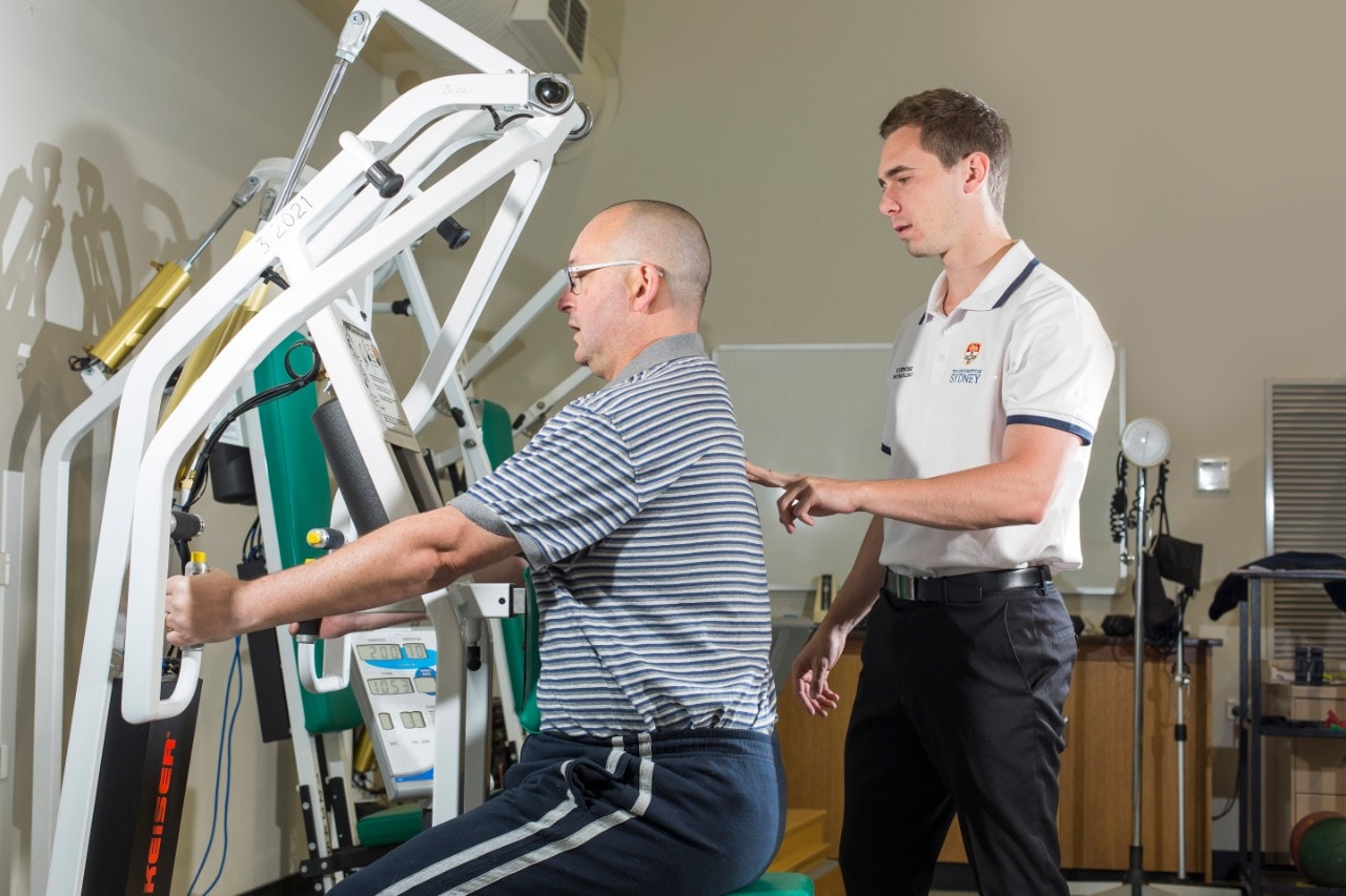 Exercise Sport Science study working with patient