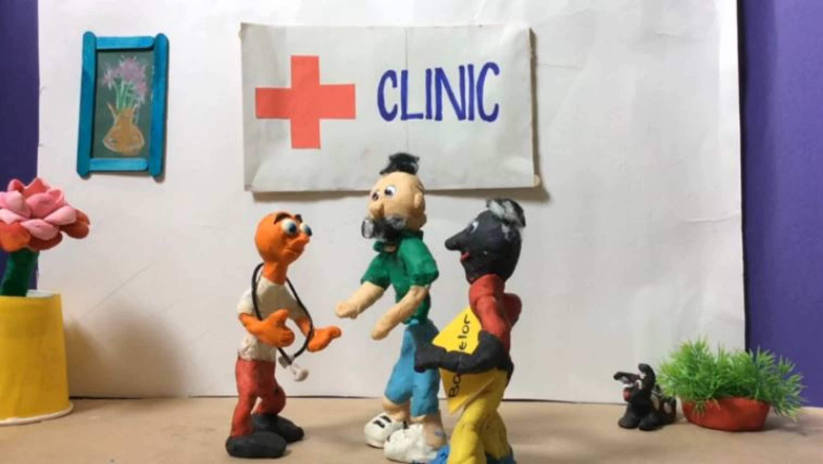 Still from a Framing Health claymation video
