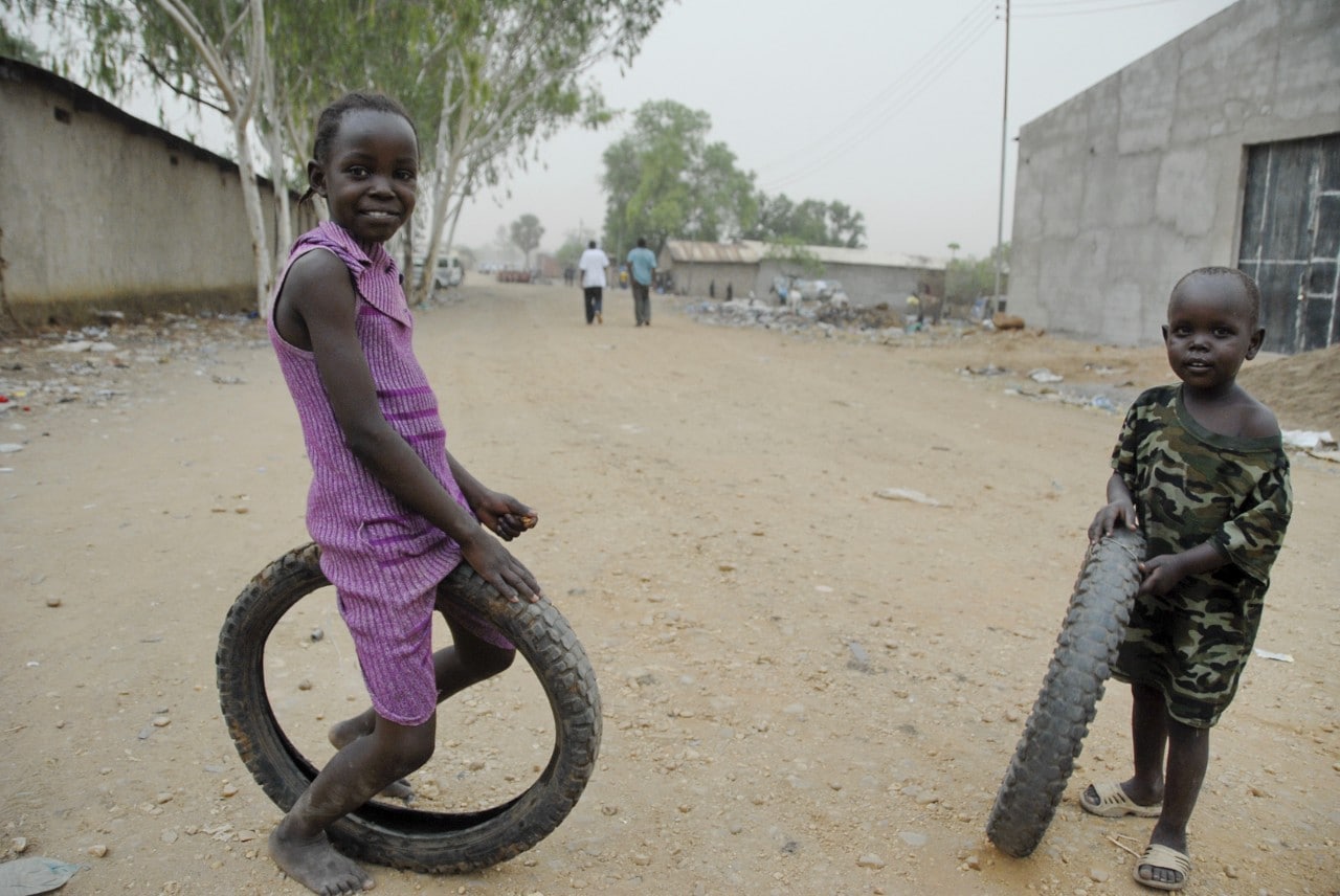 A photograph of kids playing on a street in Juba, South Sudan, in February 2012. Image: iStock