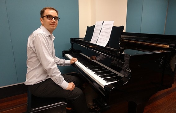 Cyrus Meurant, composer and Sydney Conservatorium of Music alumnus and PhD student. 
