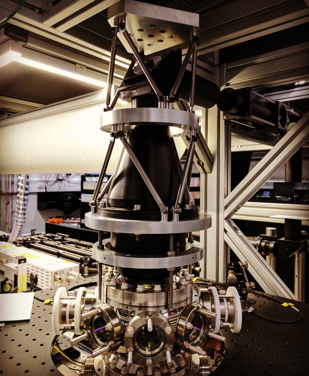 An ion trap at the Quantum Control Laboratory.