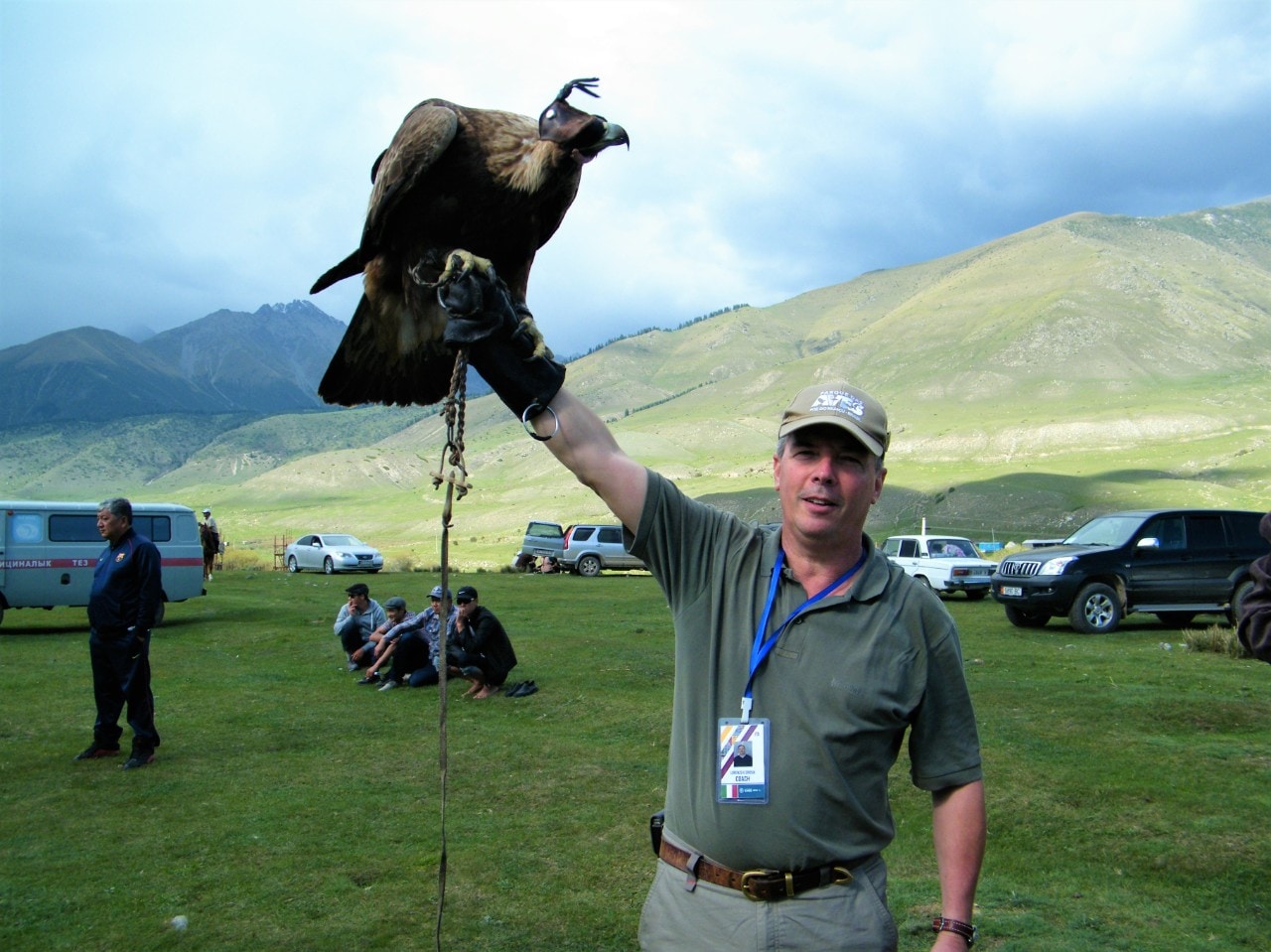 Lorenzo Crosta with a Golden Eagle at the Nomad Olympics