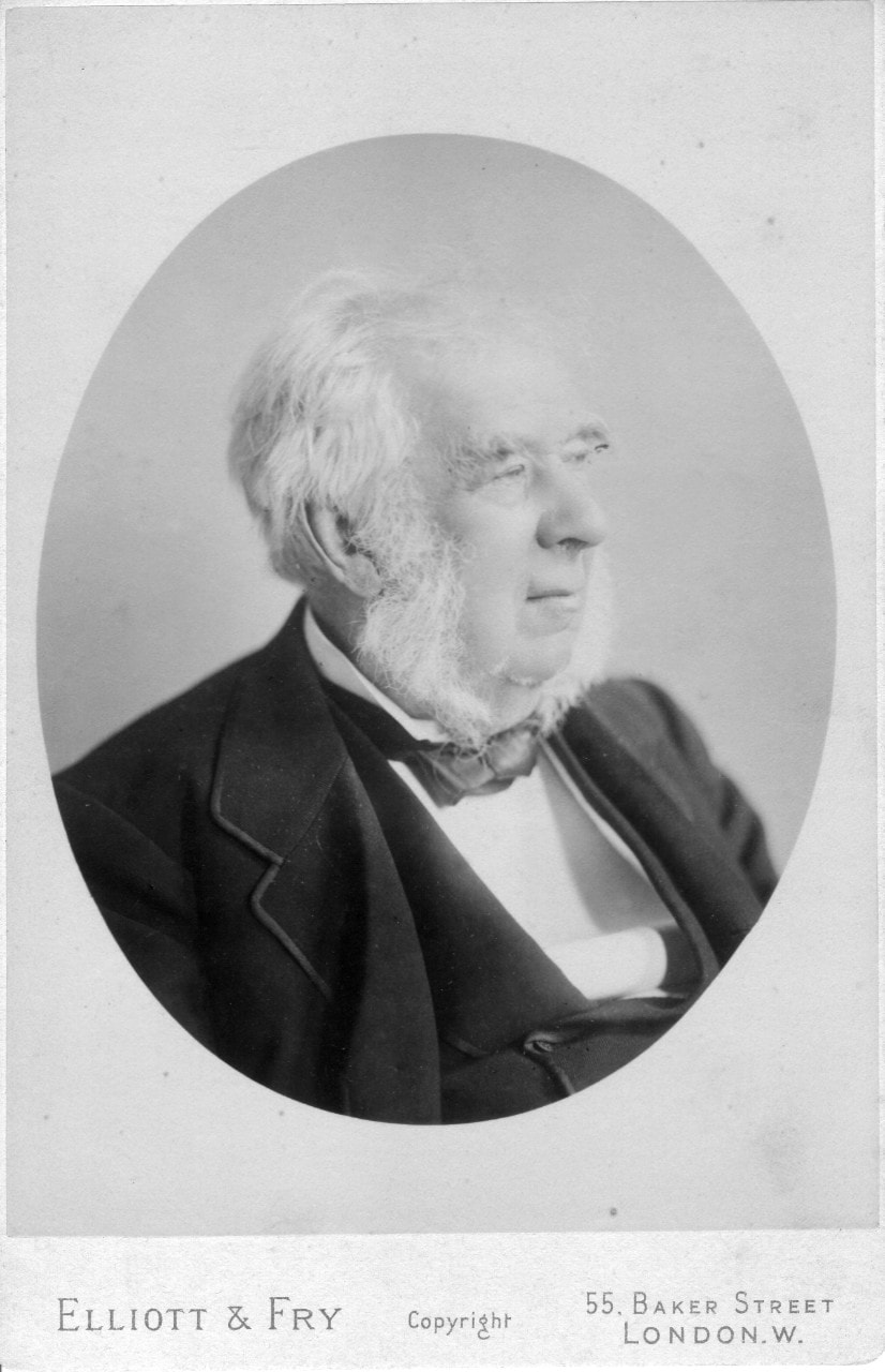 Undated portrait of Sir Charles Nicholson in black and white