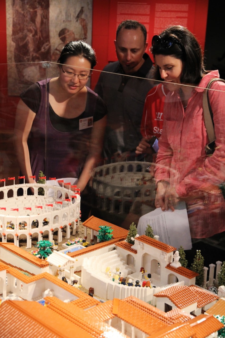 Lego Colosseum on display in the Nicholson 