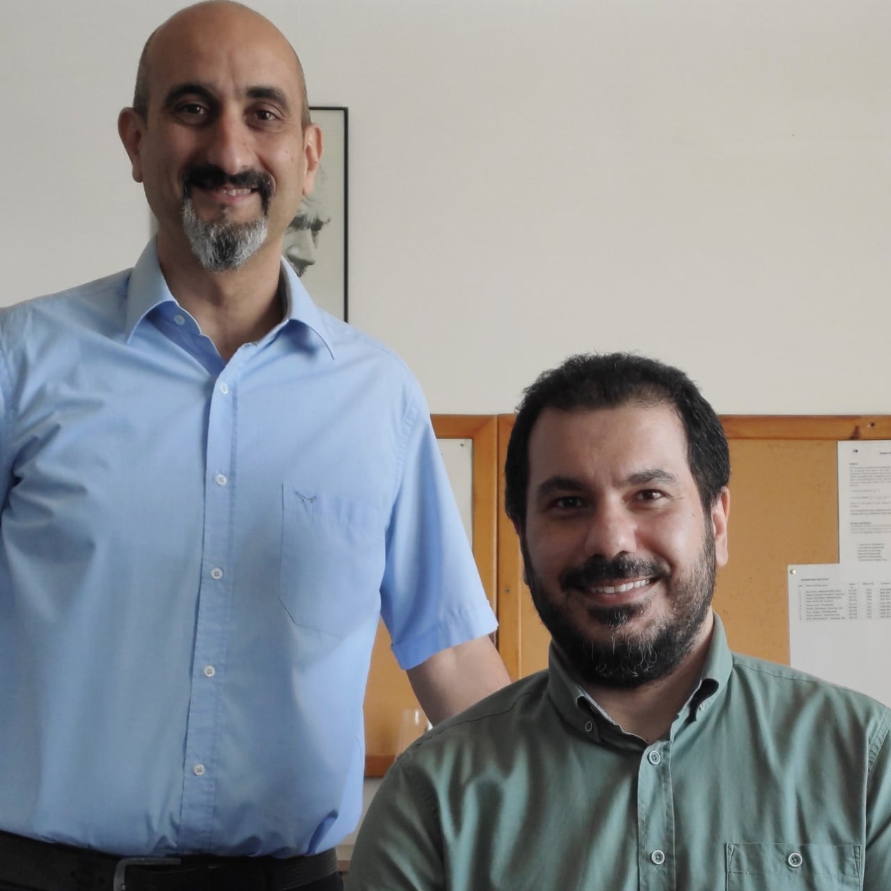 Co-authors Dr Umut Turker (left) and Dr Amin Riazi.