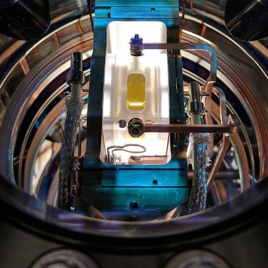 Ion trap in the Quantum Control Laboratory used in the experiment for the research.