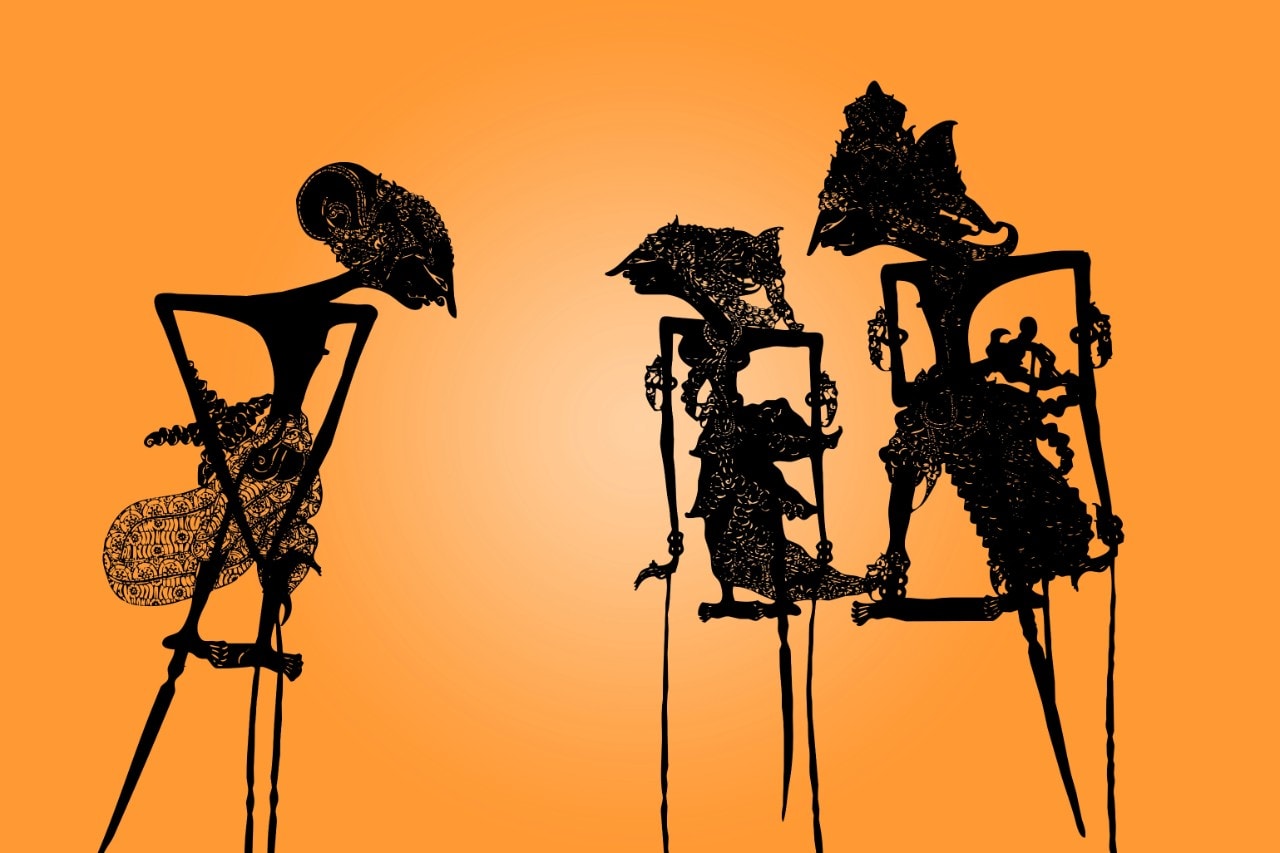 photo of Indonesian shadow puppets