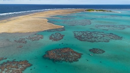 Birds-eye view of the southern reef