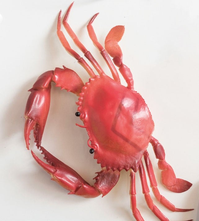 A red crab toy