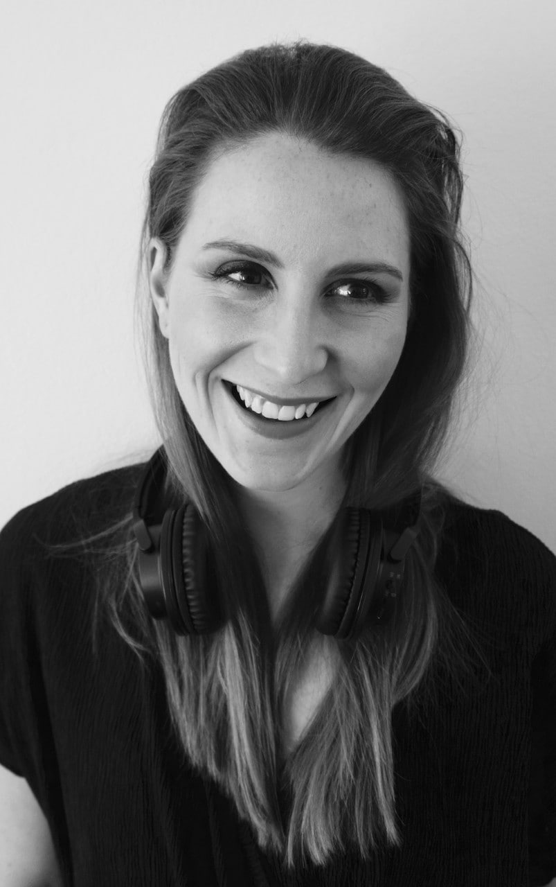 Black and white headshot of Alexis Weaver