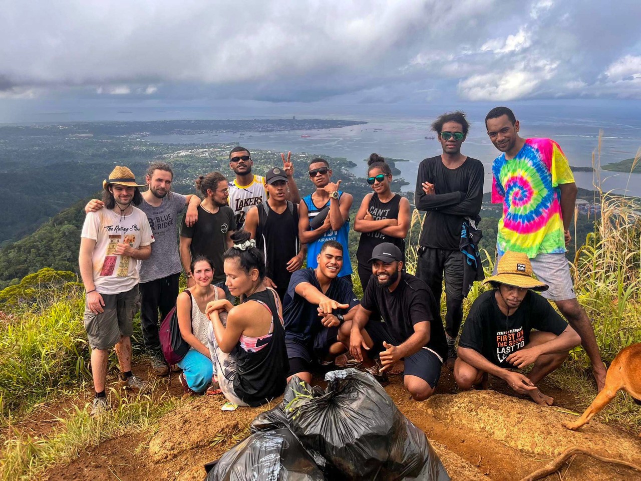 Group photo of AFG leaders on clifftop