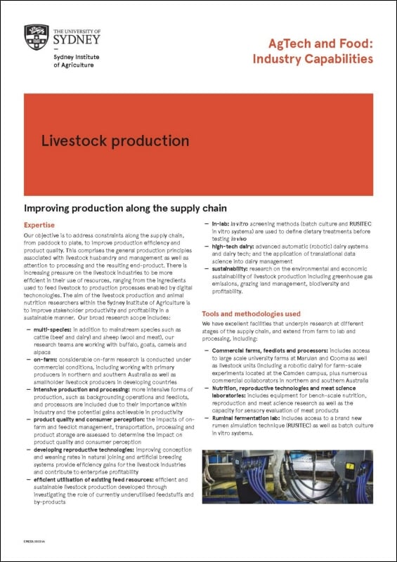 Livestock Production
