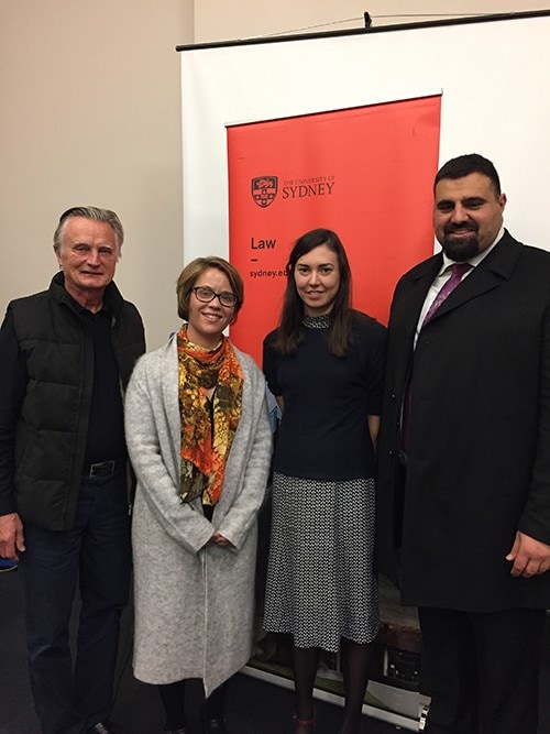From left to right: Jeff McMullen, Dr Nicole Watson, Dr Amanda Porter and Dr Fady Aoun