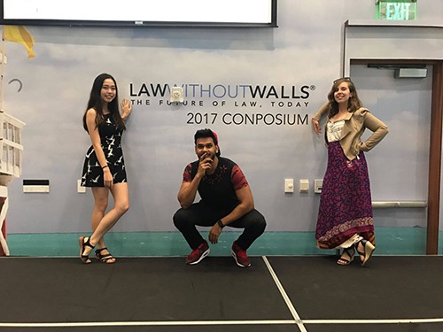 Sharon Yin (Commerce/Law), far left