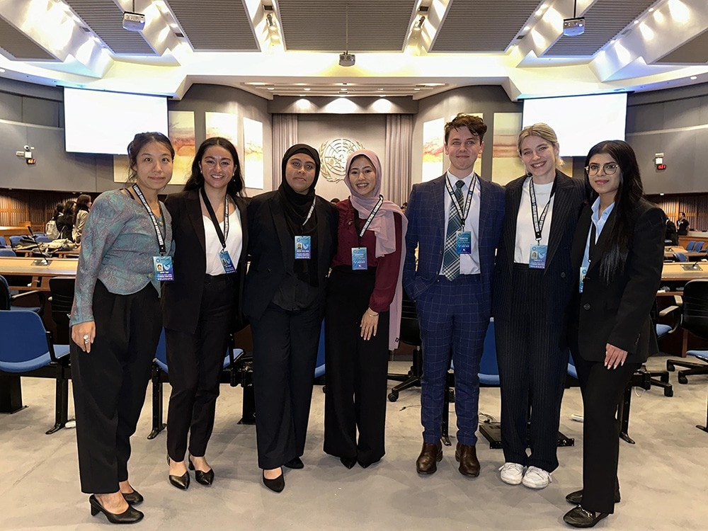 Sydney Law School students at the UN Peace Summit
