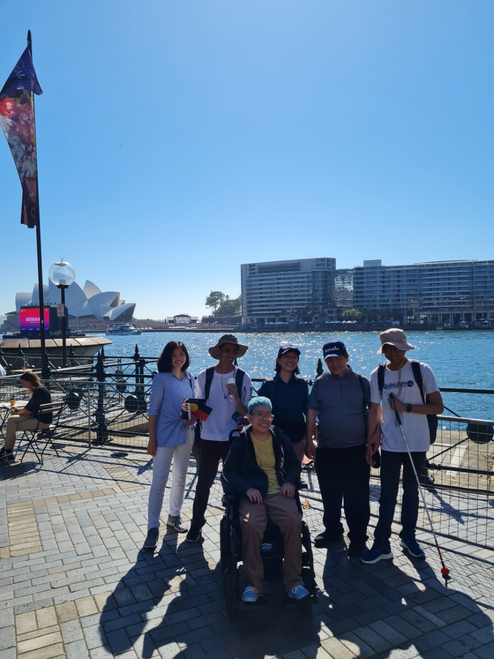 Course participants with the Sydney Opera House in the background