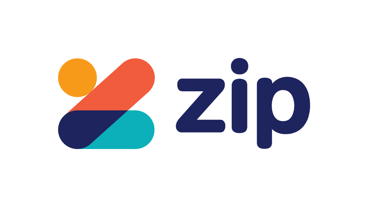 ZipPay or ZipMoney logo, mutli-coloured logo.