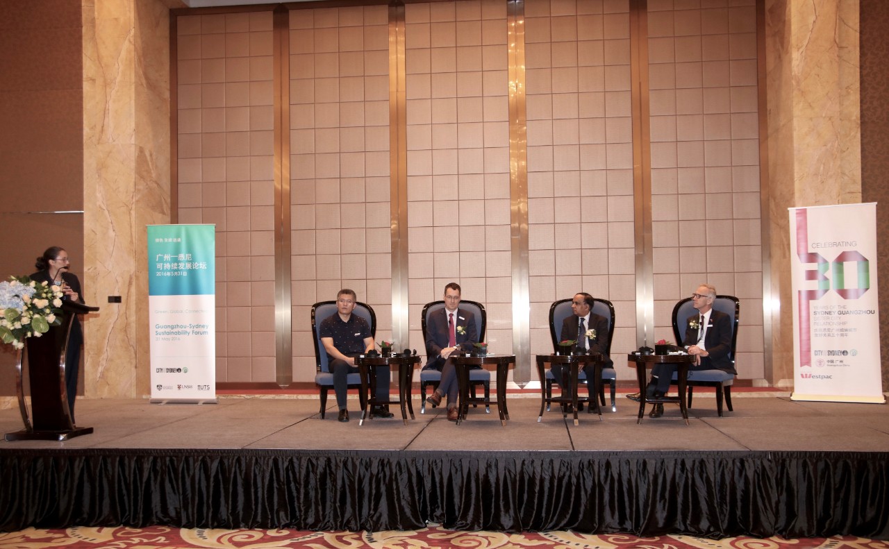 Associate Professor Willem Vervoort at the Sydney-Guangzhou Sustainability Forum. Image: City of Sydney.