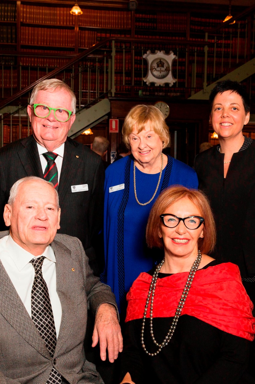 A photo of Greg Poche, Reg Richardson, Sally Richardson, Kay Van Norton Poche, Kylie Gwynne.