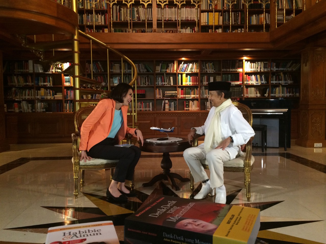 Marissa Anita and President B J Habibie